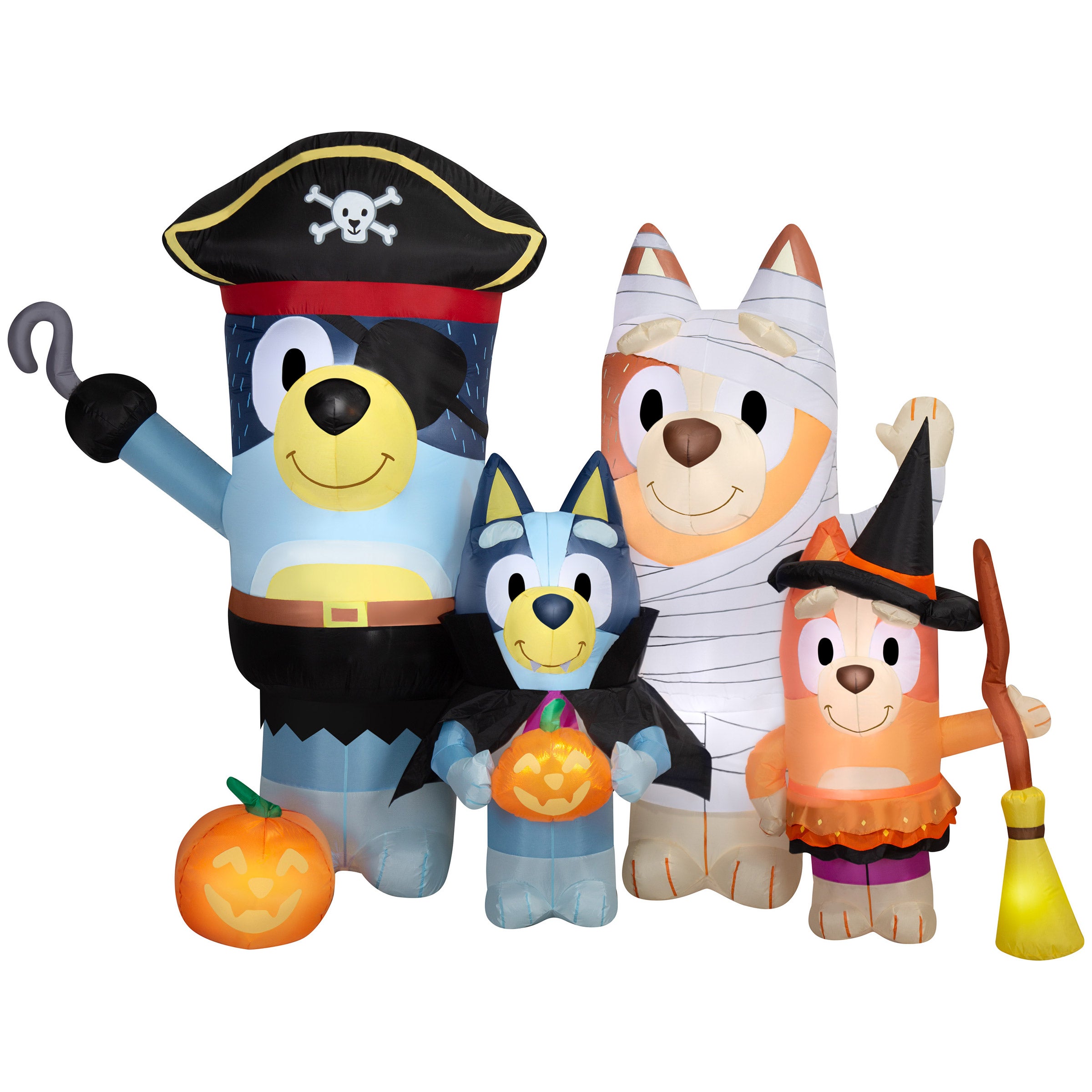 6.5' X 8' BLUEY FAMILY HALLOWEEN INFLATABLE - Thumbnail 2