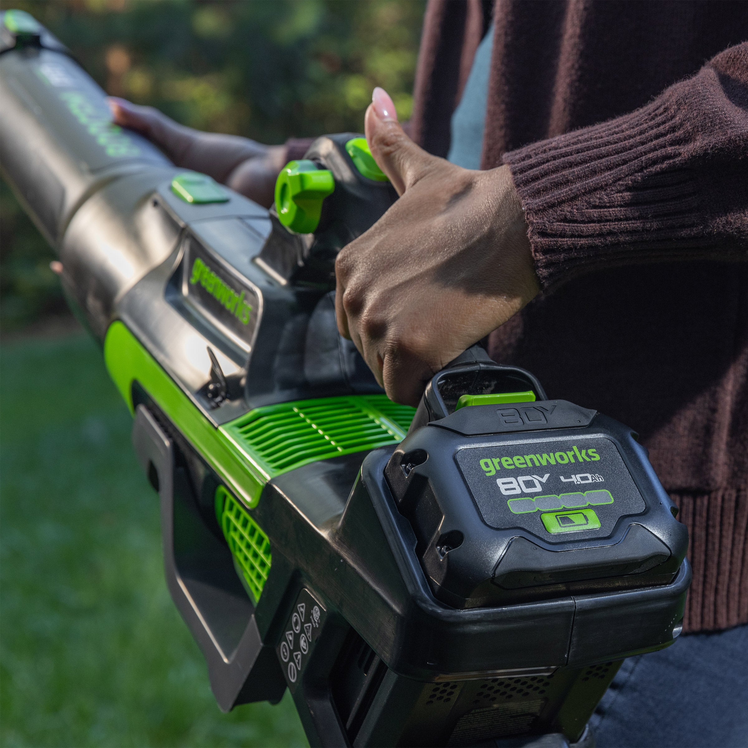 GREENWORKS 80V 800 CFM BLOWER - Thumbnail 2