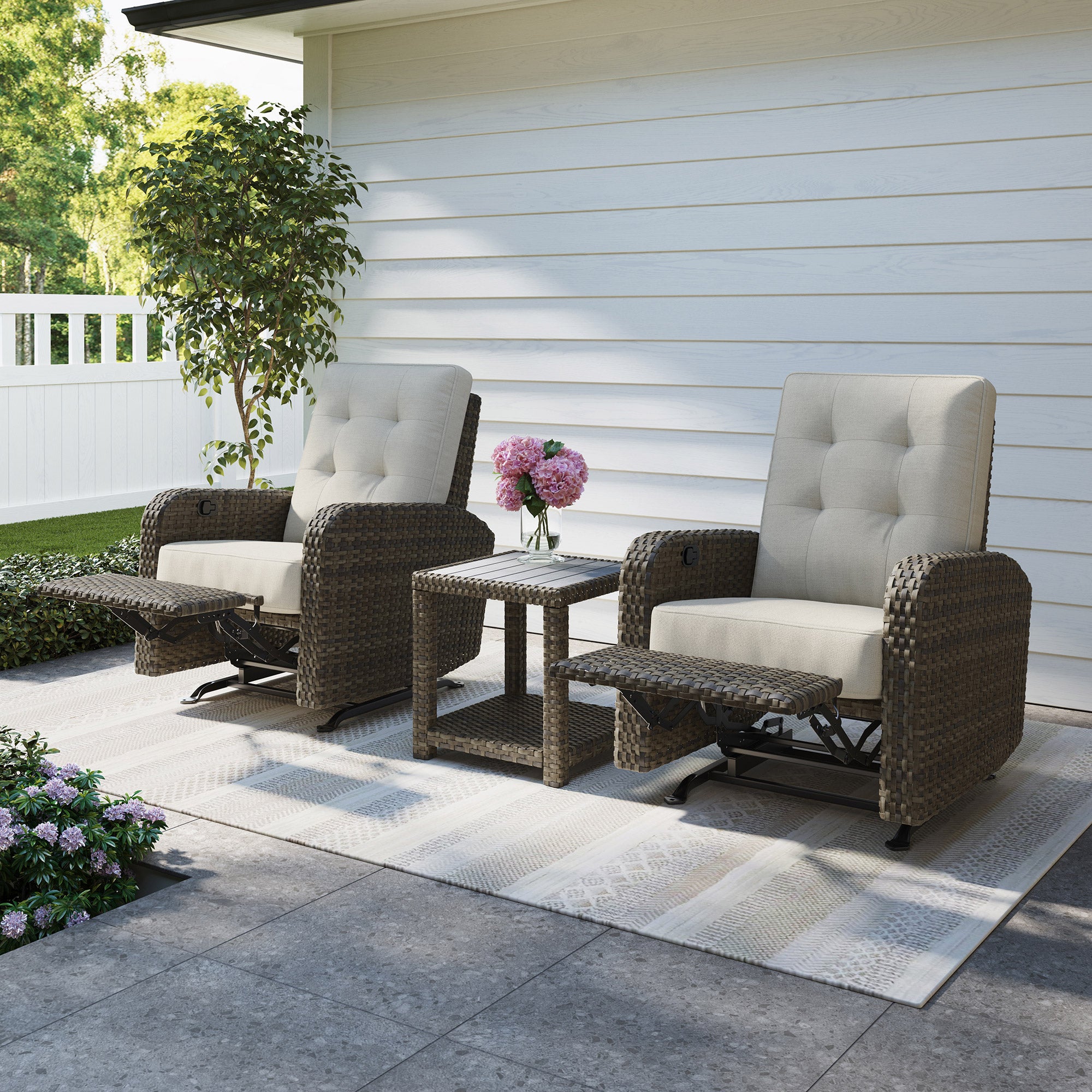 THOMASVILLE BARELA 3PC GLIDER RECLINER SET - Thumbnail 2