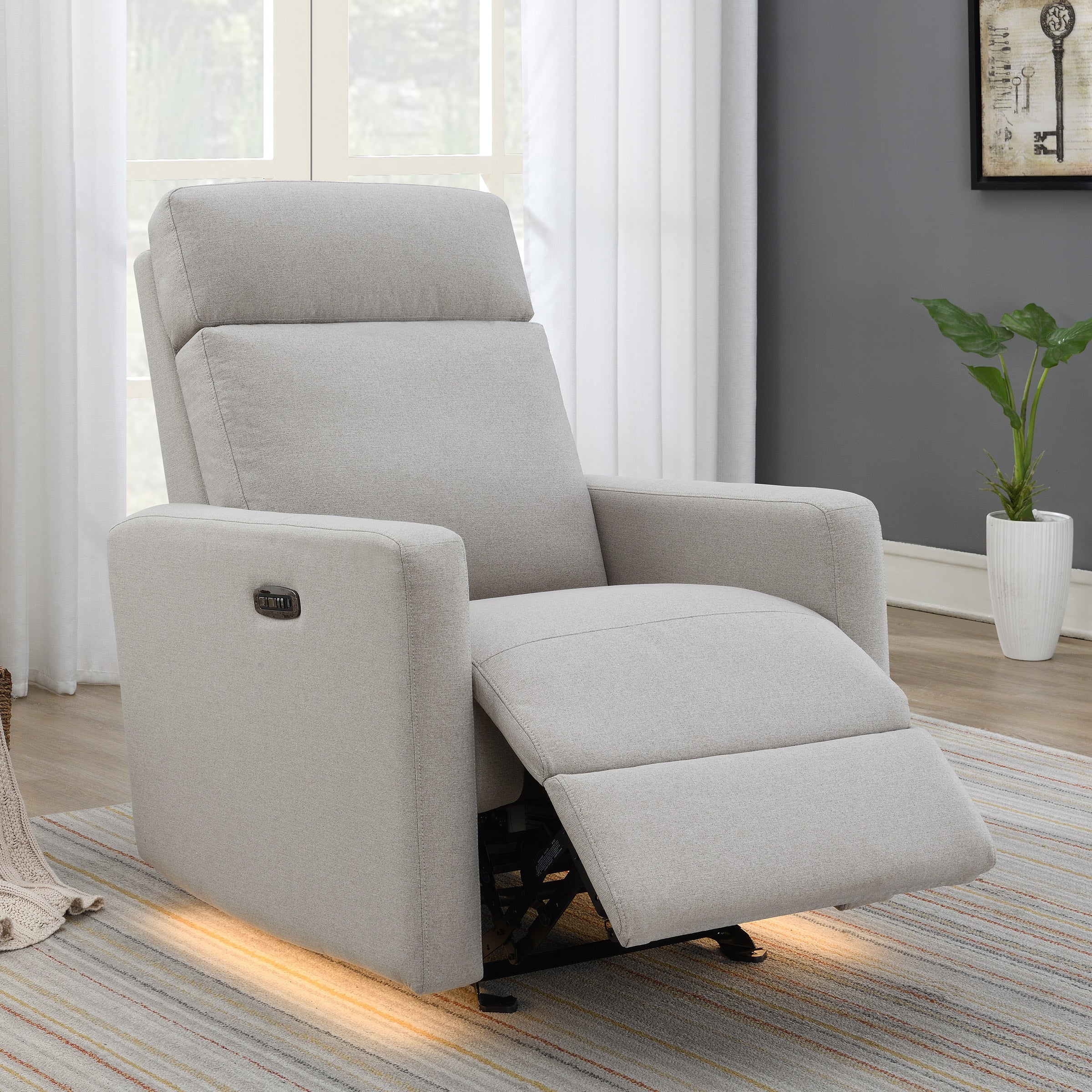 SYNERGY HOME TALLULA FABRIC POWER RECLINER - Thumbnail 3
