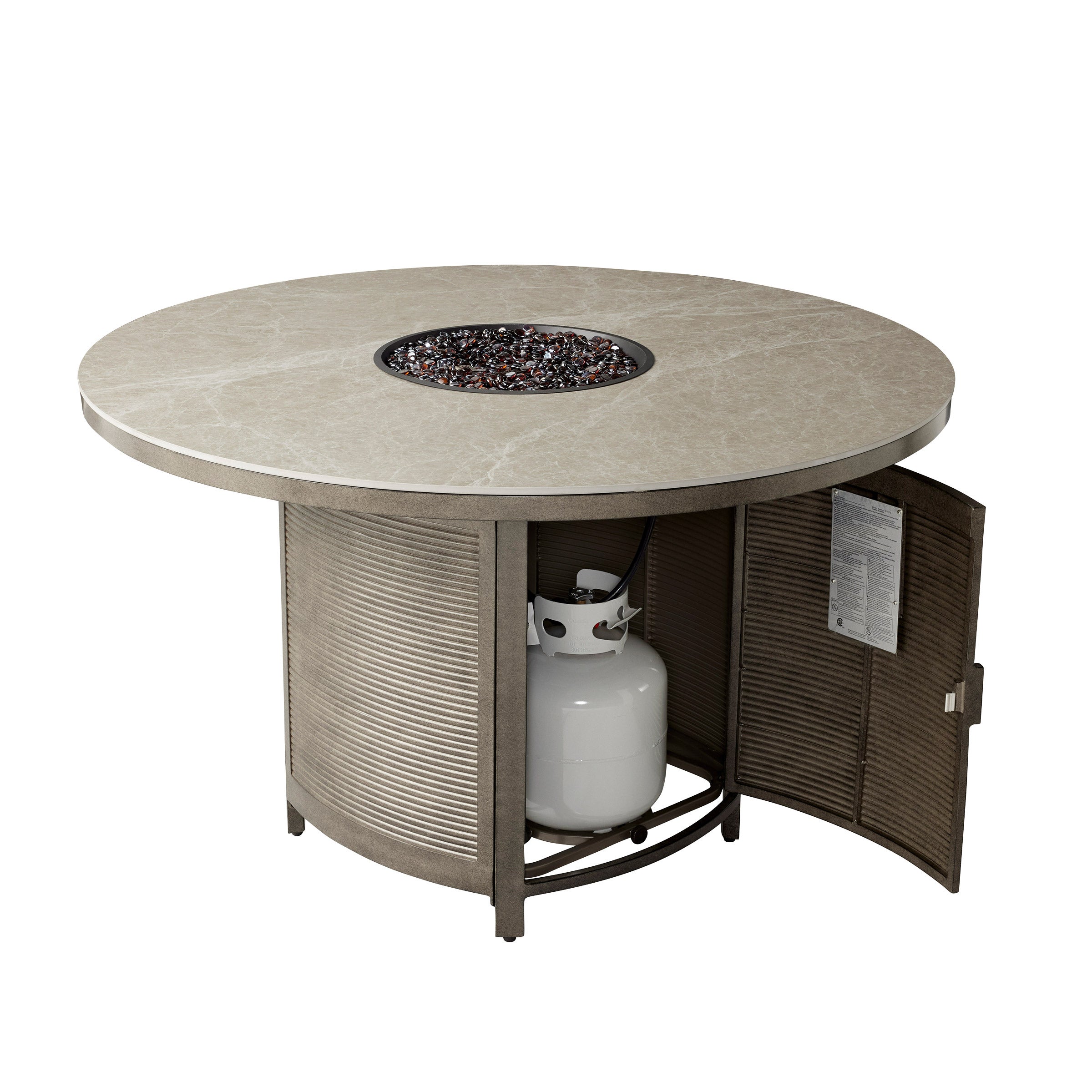 AGIO OAKLAND 7PC HIGH DINING SET WITH FIRE TABLE - Thumbnail 5