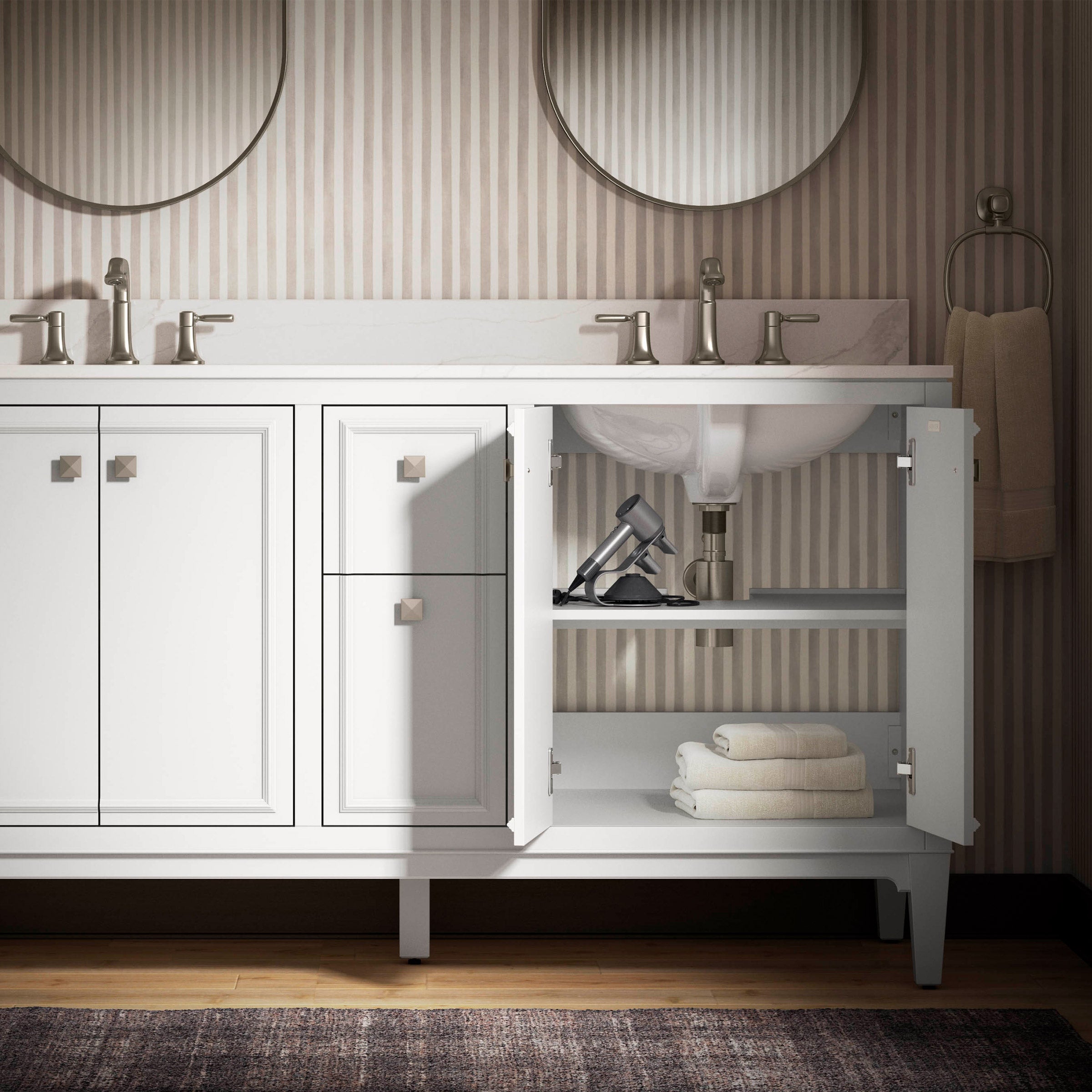 KOHLER CLAVE 60IN VANITY WHITE - Thumbnail 6