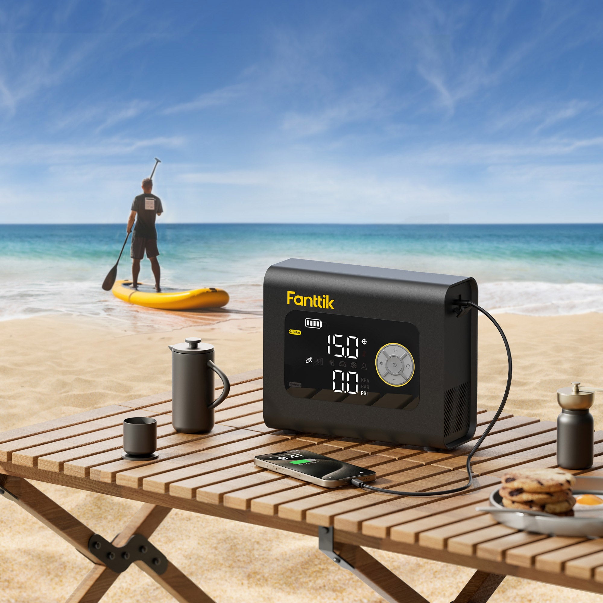 FANTIK S300 CROSS 4X INFLATOR LIGHT AND POWER BANK - Thumbnail 3