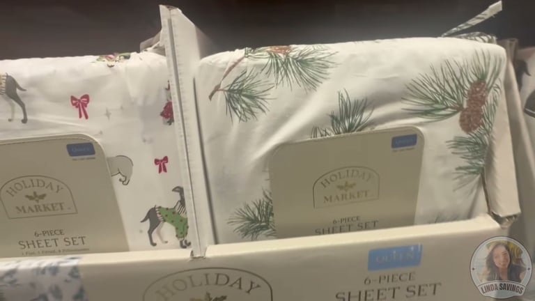 Welspun Holiday Market Cotton Sheet Set, 6-Piece, King
