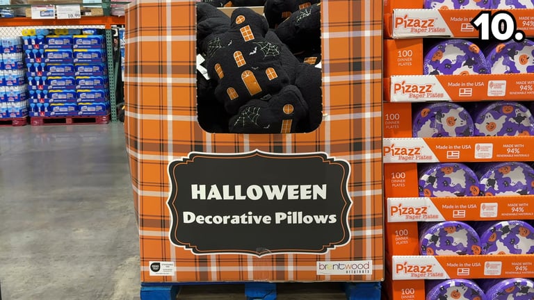 Brentwood Originals Haunted House and Cat Decorative Pillows