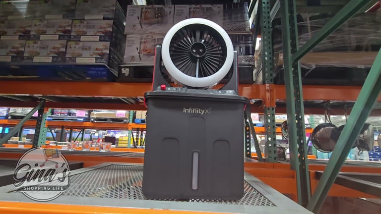 Infinity X1 Solar Misting Fan with LED