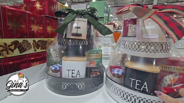HOUDINI GIFT 2 TIERED TEA TRAY 64 OZ