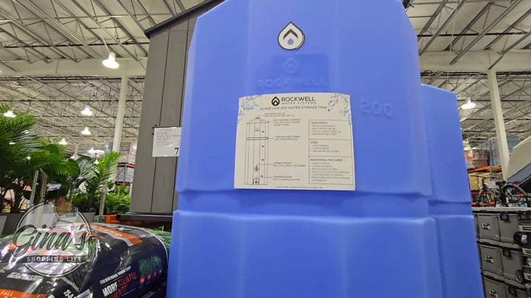 Rockwell Water Systems Plastic Storage Tank 250 Gallon