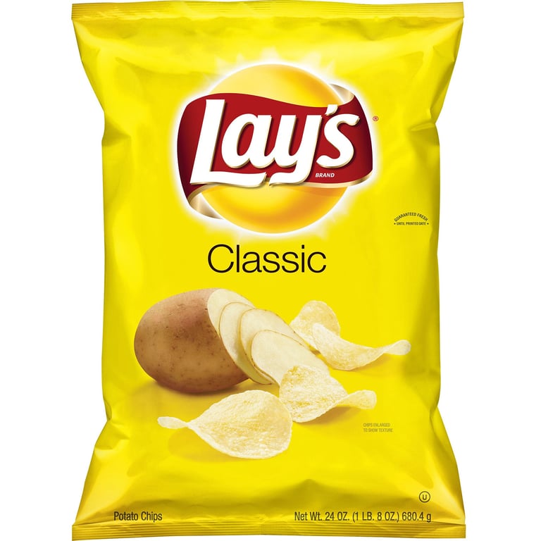 Lay's Classic Potato Chips, 24 oz (1.5 lbs)