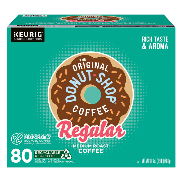 The Original Donut Shop Medium Roast (31.3oz) 80 Count K-Cup Pods