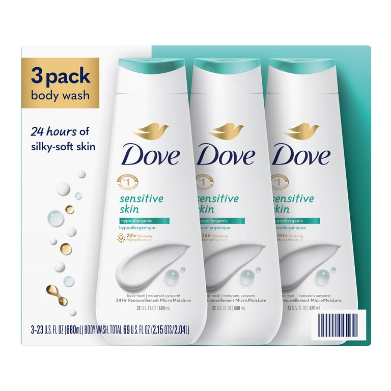 Dove Sensitive Skin Body Wash 3-Pack (#1571145) - $16.99 (down from $17.29)