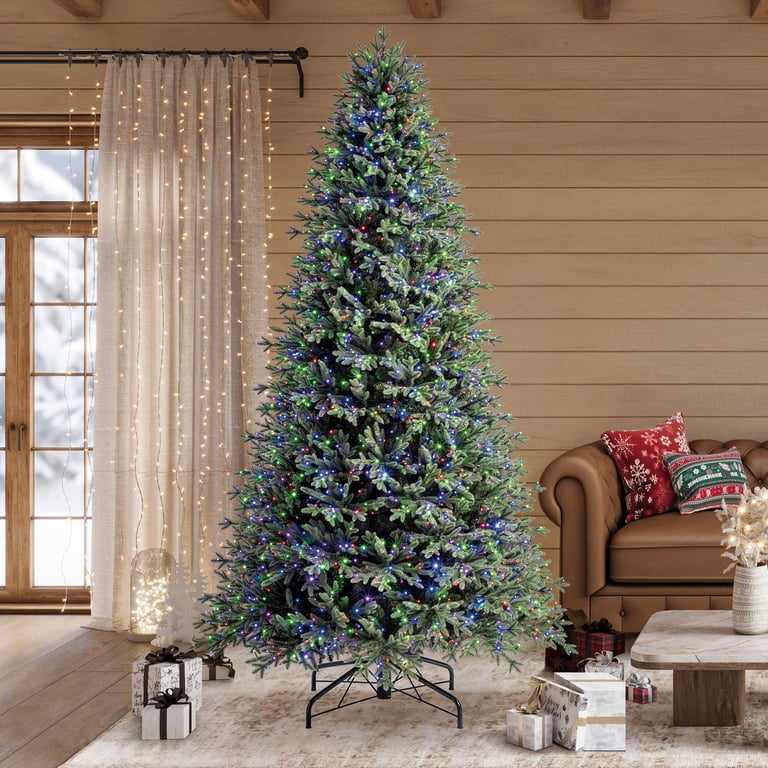 9' Pre-Lit Radiant Micro LED with Twinkle Christmas Tree