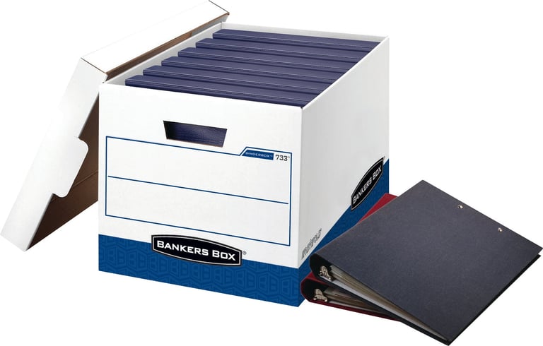 Bankers Box STOR/FILE Storage Boxes, 12-Pack