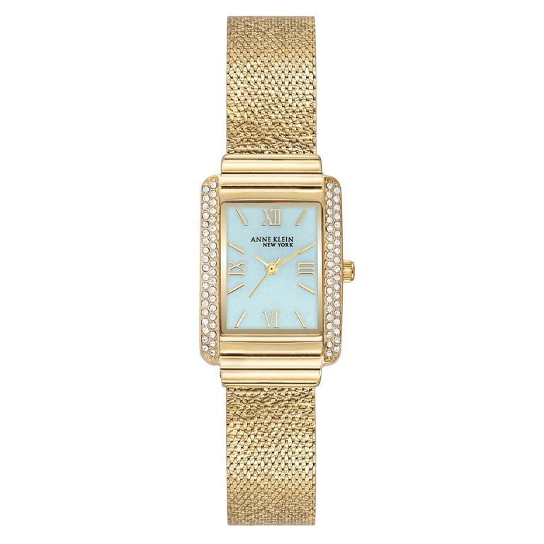 Anne Klein New York Gold-Tone Quartz Women's Watch, 22x29mm