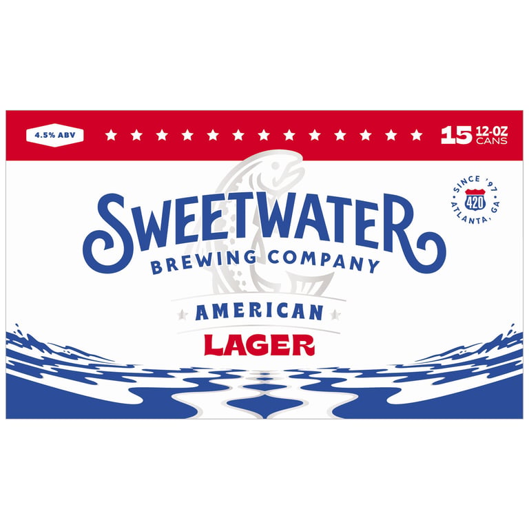 SweetWater American Lager 15-Pack 12 oz Cans