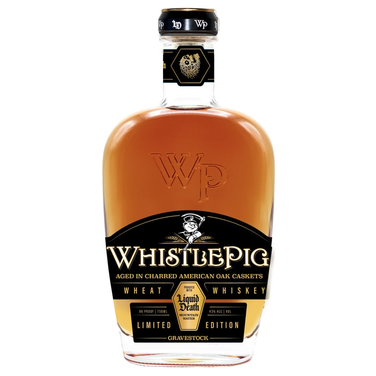 WhistlePig Liquid Death GraveStock Vermont Wheat Whiskey 750ML