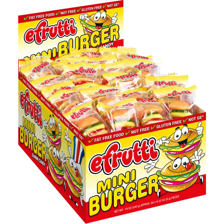 E. Frutti Gummi Mini Burgers, 60 ct / 0.32 oz