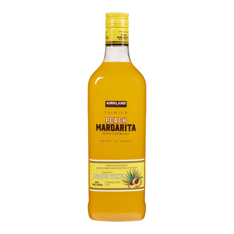 Kirkland Signature Peach Margarita Ready-to-Drink Wine Cocktail 1.5L