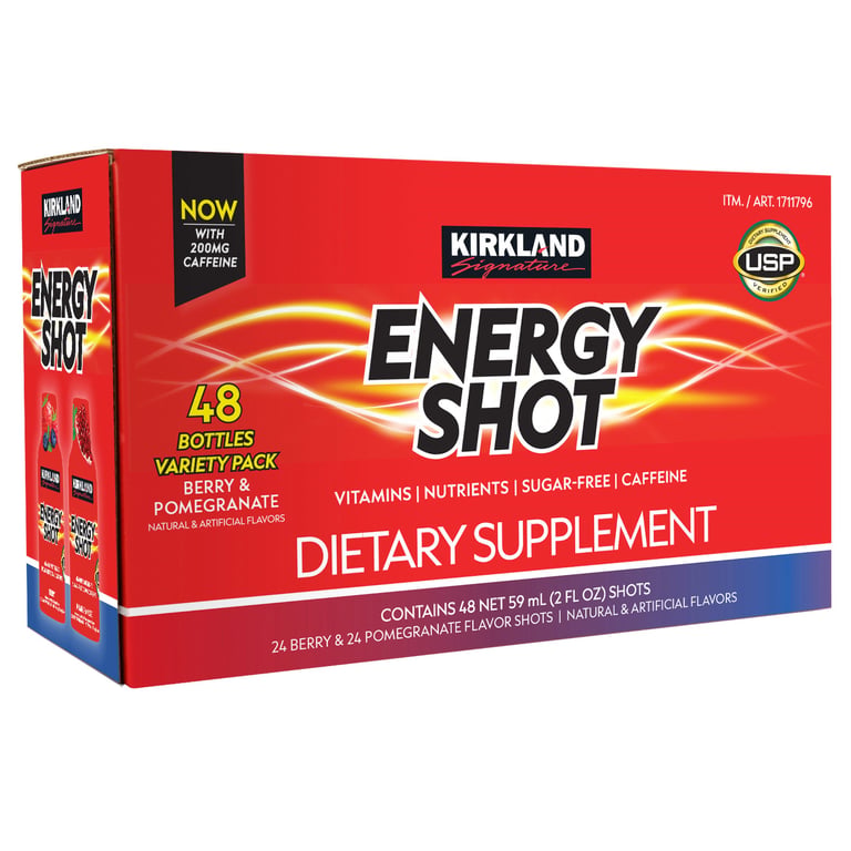 Kirkland Signature Energy Shot 48 Count x 2 oz