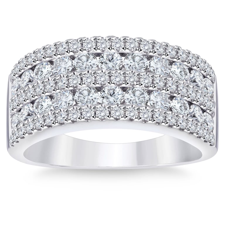 Platinum VS2 I 1.50 CTW Round Diamond Women's Band