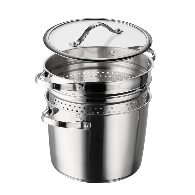 Tramontina Stainless Steel 8-Quart Multi-Cooker with Pasta Insert