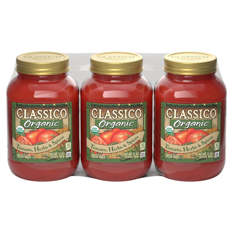 Classico Organic Tomato Herbs & Spices Pasta Sauce, 3/32 oz