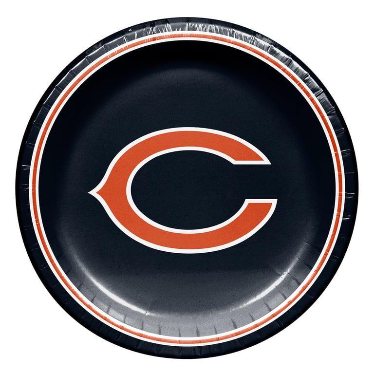 Hoffmaster 10" Chicago Bears Paper Plate, 100 Count