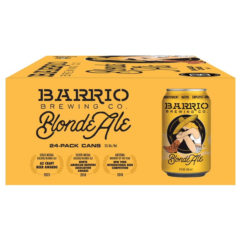 Barrio Brewing Co. Tucson Blonde Ale, 24-Pack 12 oz Cans