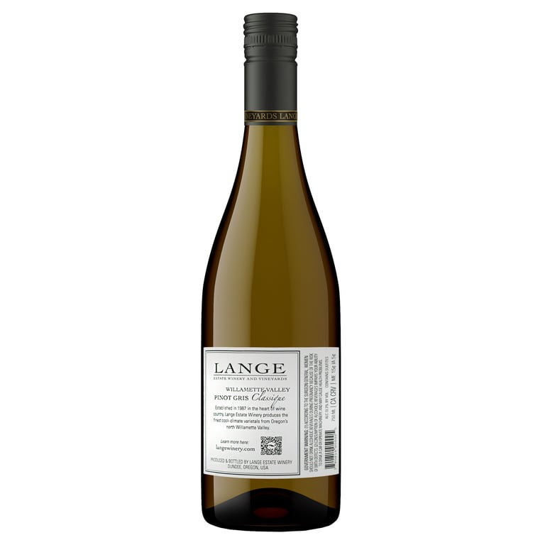 Lange Classique Pinot Gris Willamette Valley 750ML