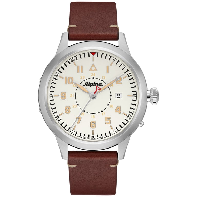 Alpina Startimer Pilot Heritage Men's Automatic Watch - Cream Dial