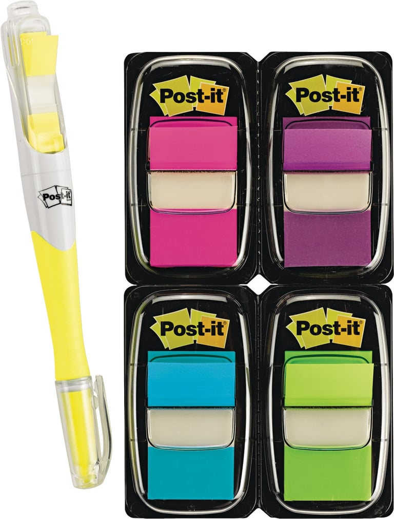 Post-it Flag Value Pack, Assorted Bright Colors