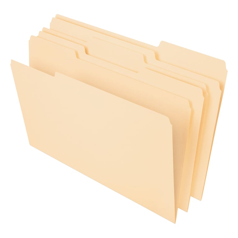 Pendaflex 1/3 Cut Top Tab Manila File Folders, Legal Size, 100 Count (PFX75313)