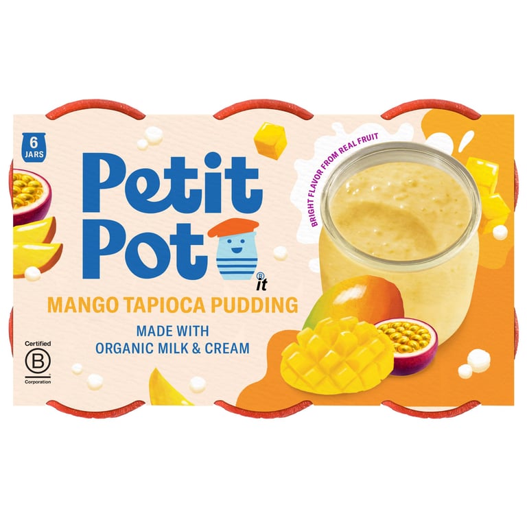 Petit Pot Mango Tapioca Pudding, 6/4 oz