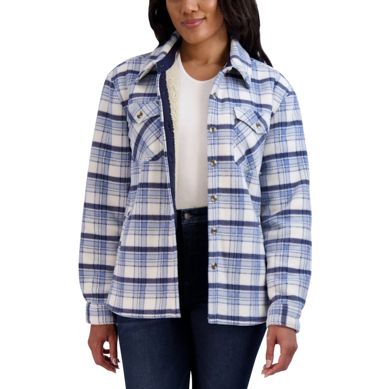 Sage Ladies' Plush Shirt Jacket