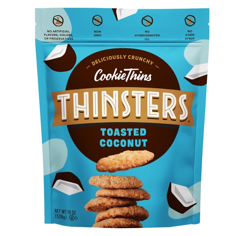 Thinsters Coconut Cookie Thins, 19 Ounces