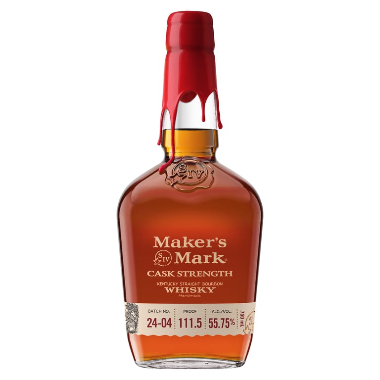 Maker's Mark Bourbon Cask Strength 109.6 Proof Kentucky Straight Bourbon Whisky 750ml