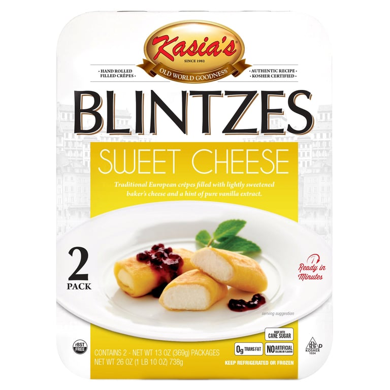 Kasia's Cheese Blintzes 2/13 Ounce Packages