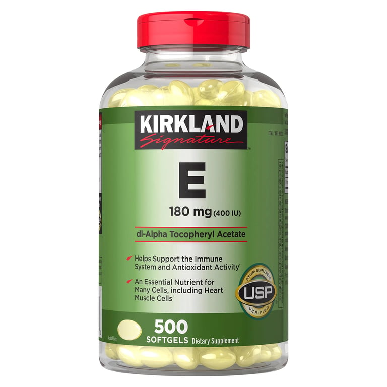 Kirkland Signature Vitamin E 180mg 500 Count