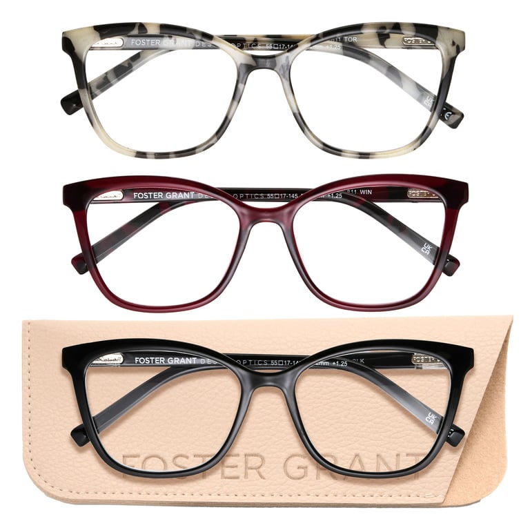 Foster Grant Design Optics 3-Pack Reading Glasses