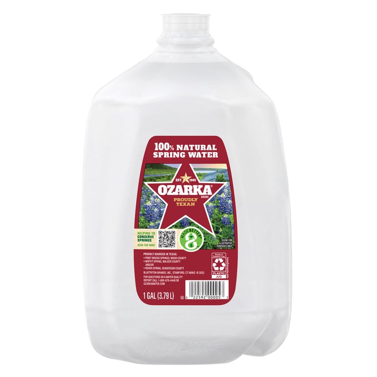 Ozarka Spring Water, 1 Gallon, 6-Count