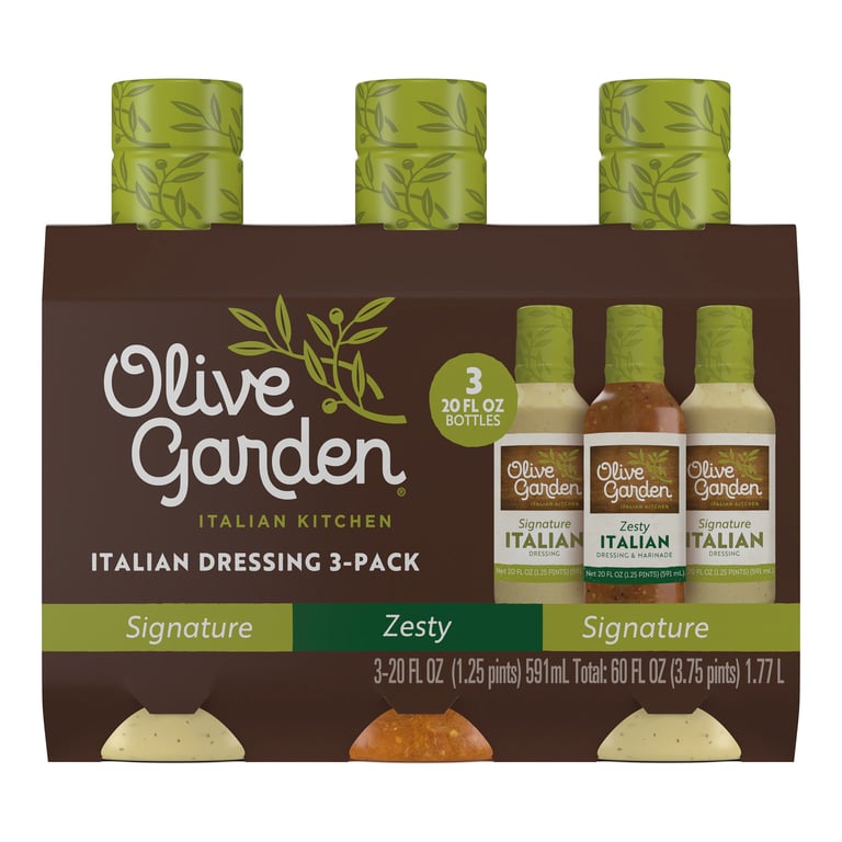 Olive Garden Italian Dressing Variety 3-Pack, 3 x 20 oz