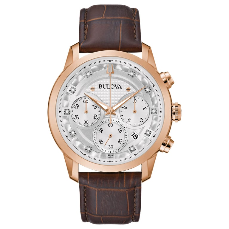 Bulova Classic Diamond Chronograph Men's Watch