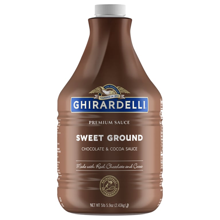 Ghirardelli Sweet Ground Chocolate & Cocoa Sauce Pump Bottle 87.7 oz