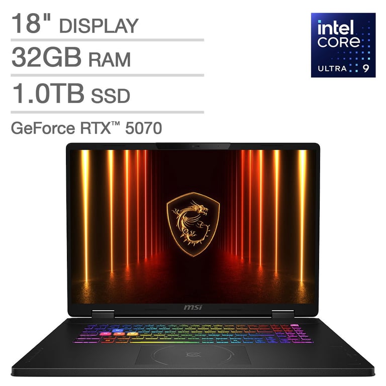 MSI Crosshair 18" Gaming Laptop NVIDIA GeForce RTX 5070