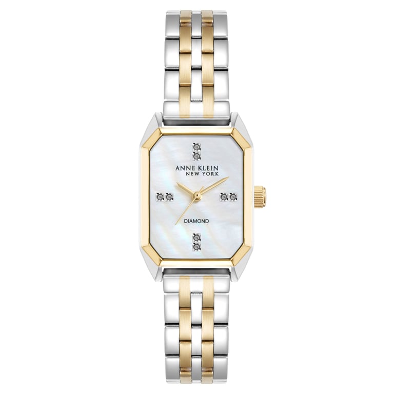 Anne Klein New York Octagon Two Tone Diamond Women's Watch