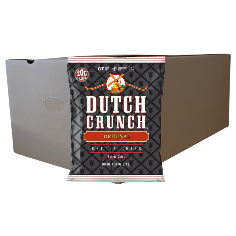 Dutch Crunch Original Kettle Chips, 20 CT/1.375 OZ