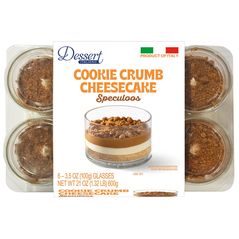 Dessert Italiano Speculoos Cheesecake 6 Count 3.5 Ounces Each