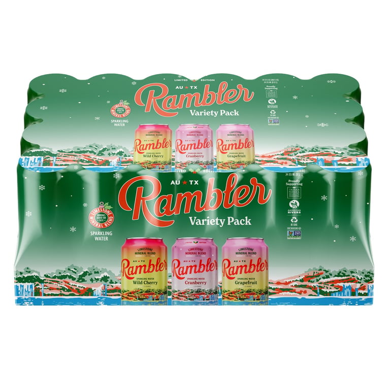 Rambler Limited Edition Sparkling Water Variety Pack, 24 x 12 fl oz