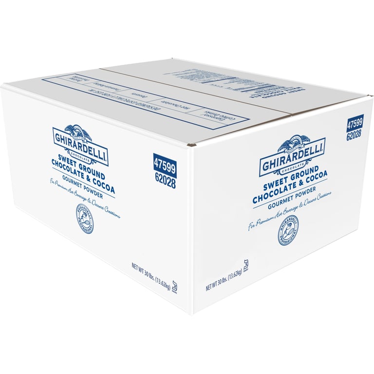 Ghirardelli Sweet Ground Chocolate & Cocoa Powder, 30 lb