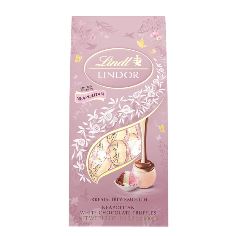 Lindt Lindor Neapolitan White Chocolate Truffles 21.2 oz